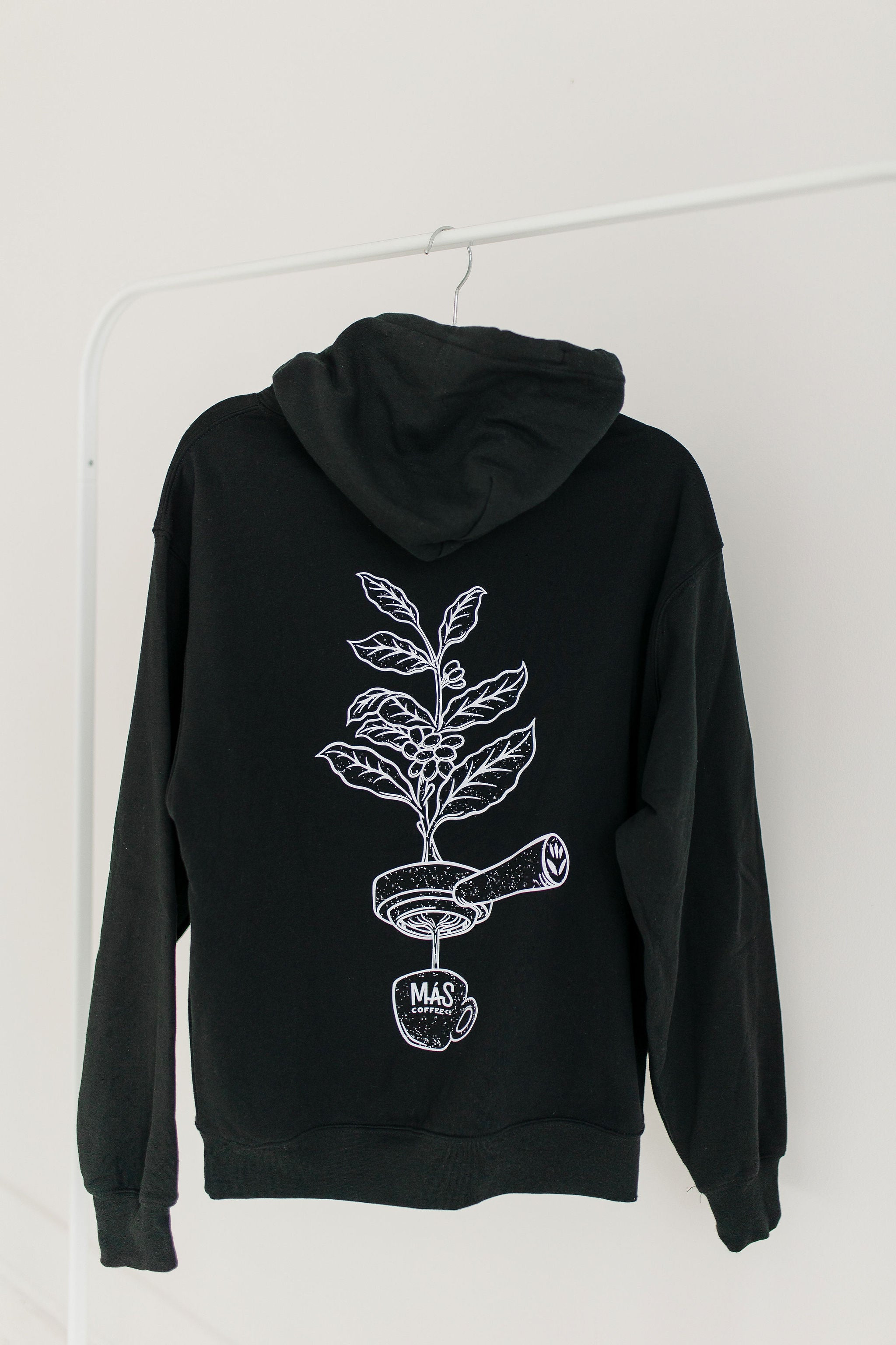 Mas Coffee Plant Hoodie Black